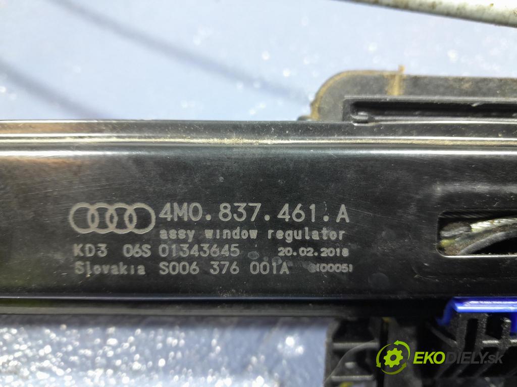 Audi Q7 2018 mechanismus stahování Sklenka: před Levý: 4M0837461A