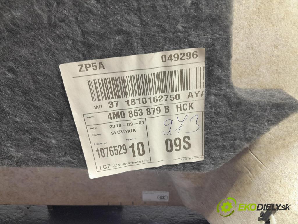 Audi Q7 2018 Tapacír: kufr 4M0863879B