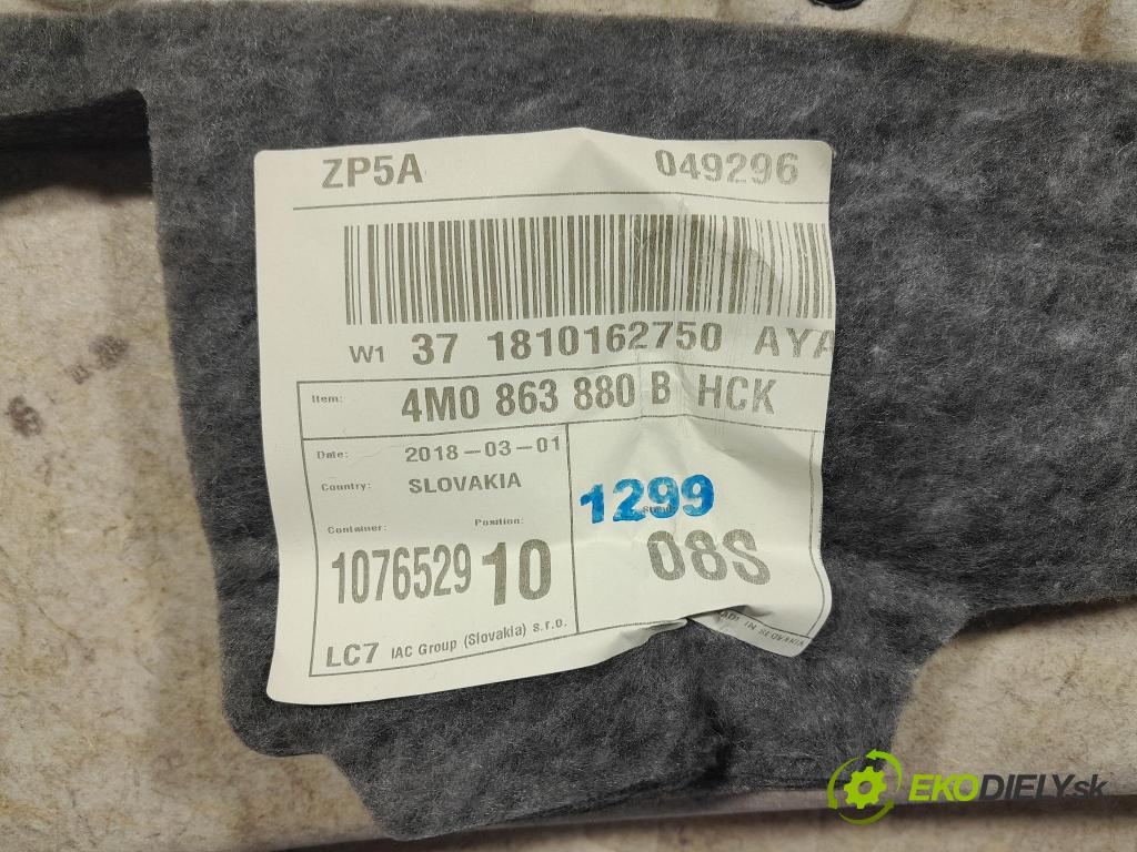 Audi Q7 2018 Tapacír: kufr 4M0863880B