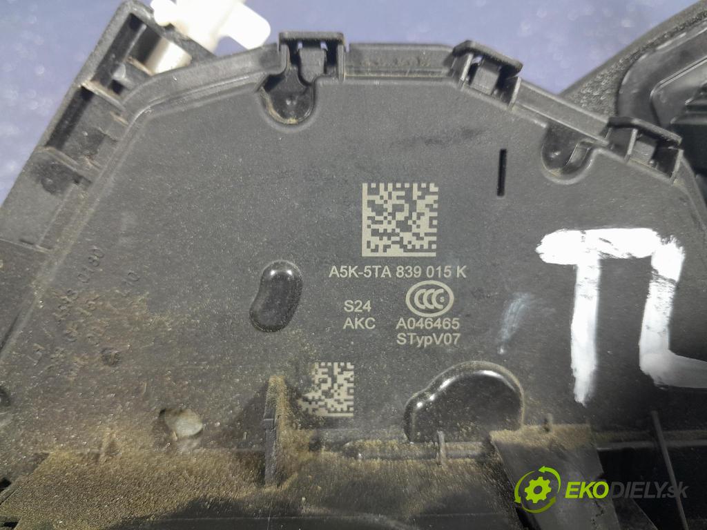 Skoda Kodiaq 2020 zámok dvere zad Vľavo: 5TA839015K