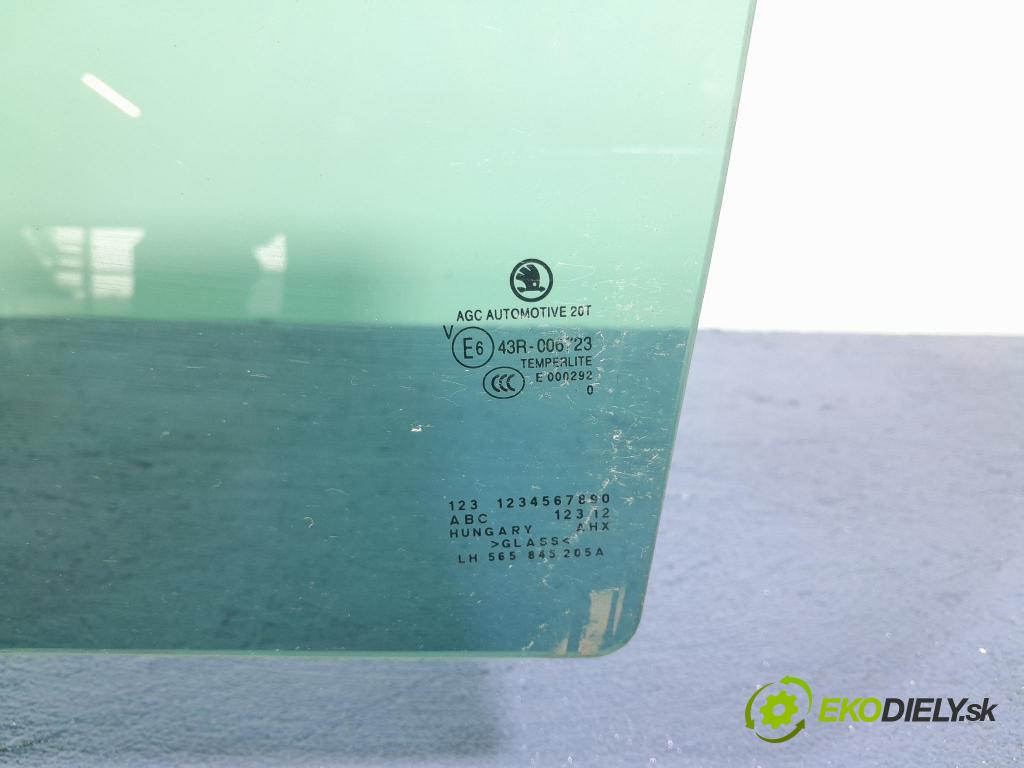 Skoda Kodiaq 2020 sklo dvere zad ľavé 565845205A