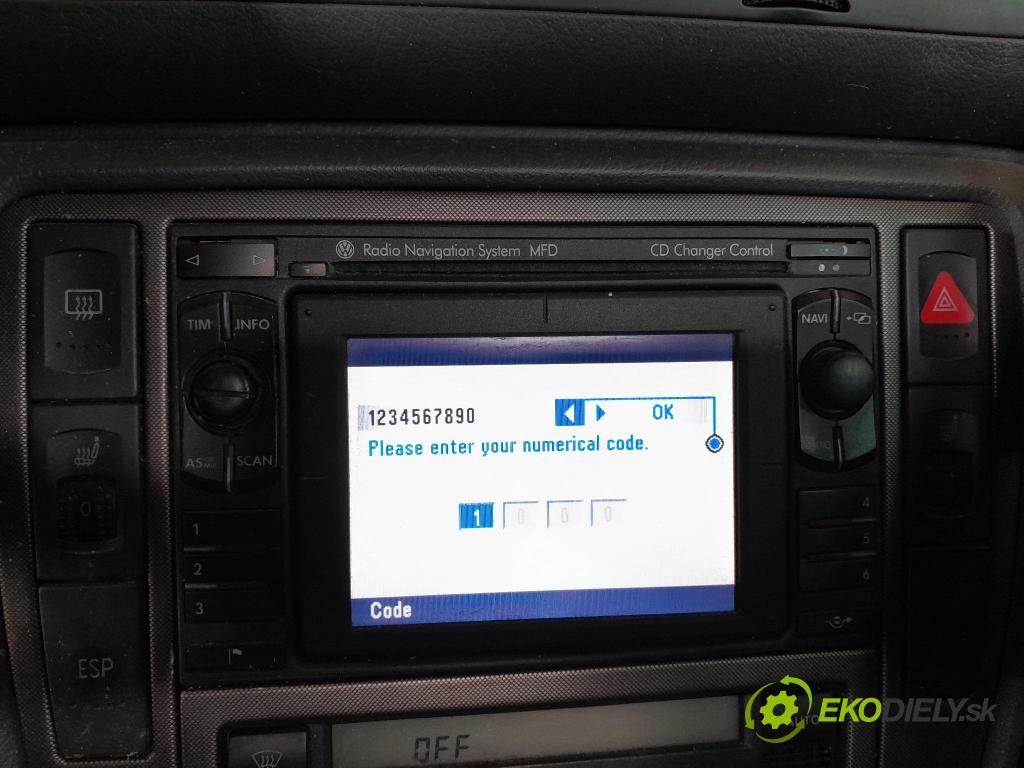 Vw Passat 2003 Radio I Navigace: 3B0035191G