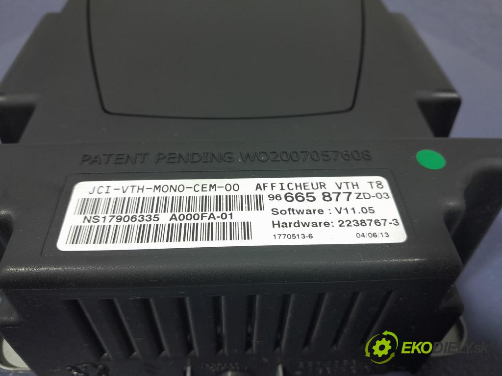 Peugeot 3008 2013 Zobrazit: Rádio: / GPS 96665877ZD