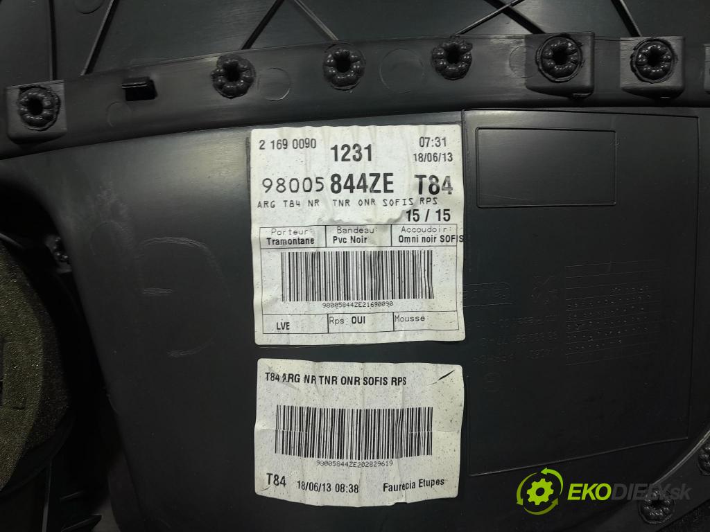 Peugeot 3008 2013 Čalounictví: dvere zad ľavá 