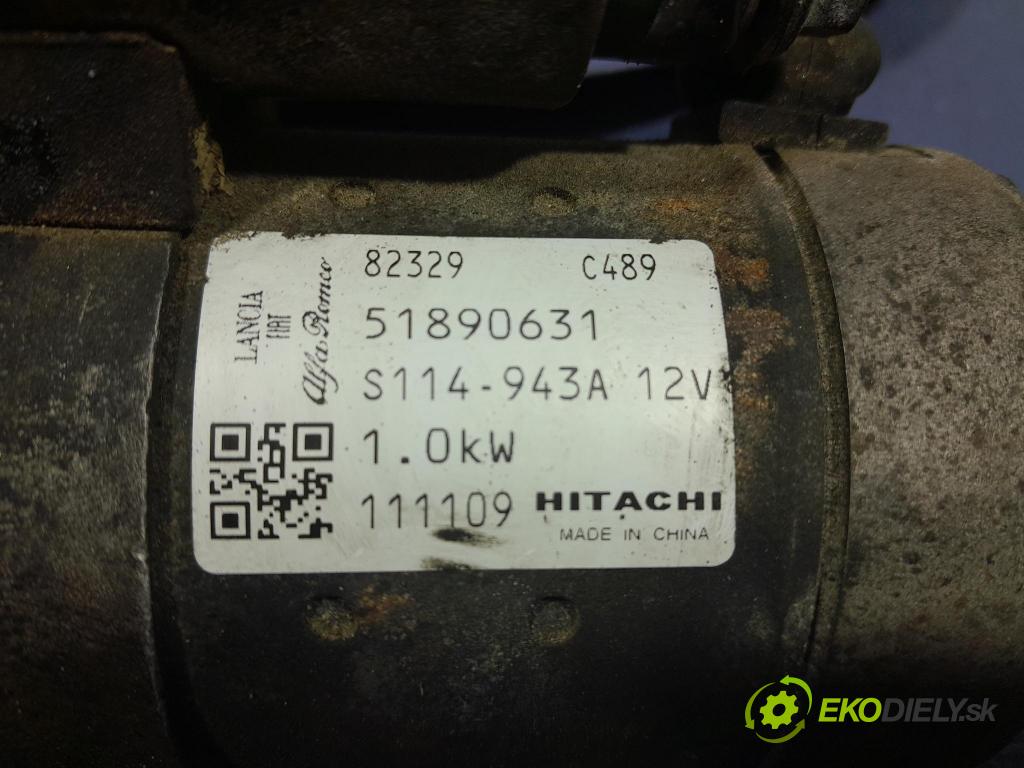 Fiat Punto 2012 startér: 51890631