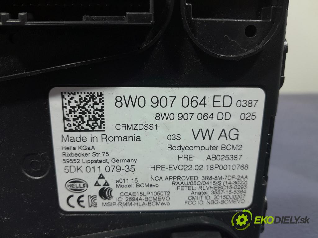 Audi Q7 2018 řídící jednotka Komfortu 8W0907064ED