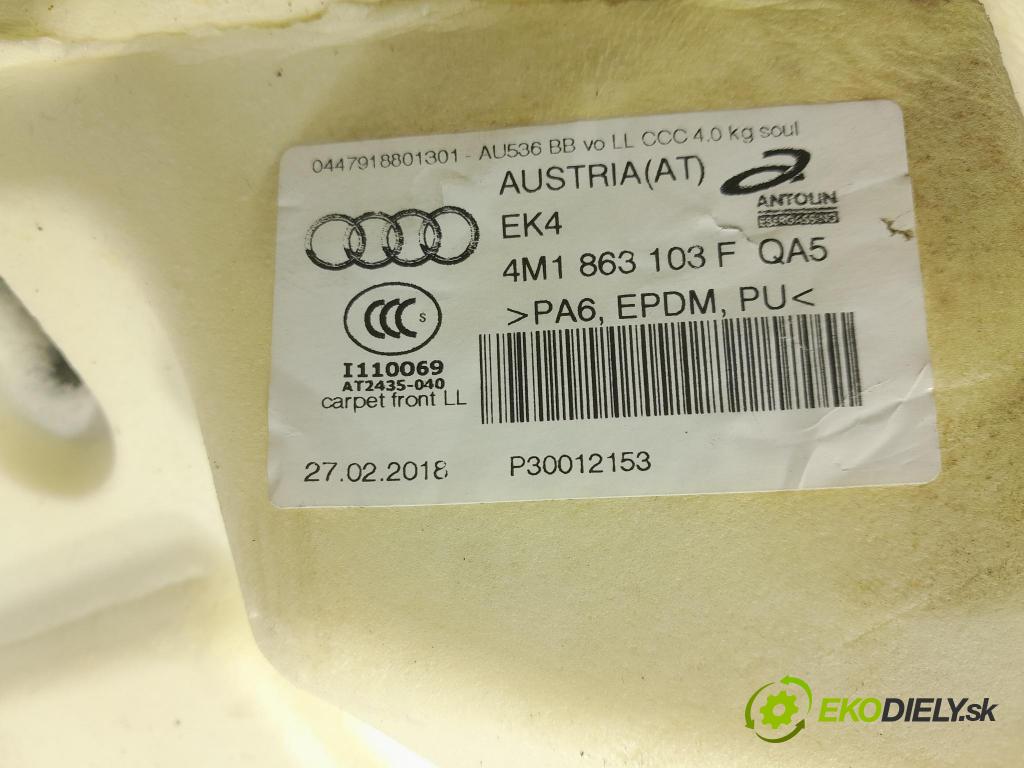 Audi Q7 2018 koberec do auta 4M1863103F