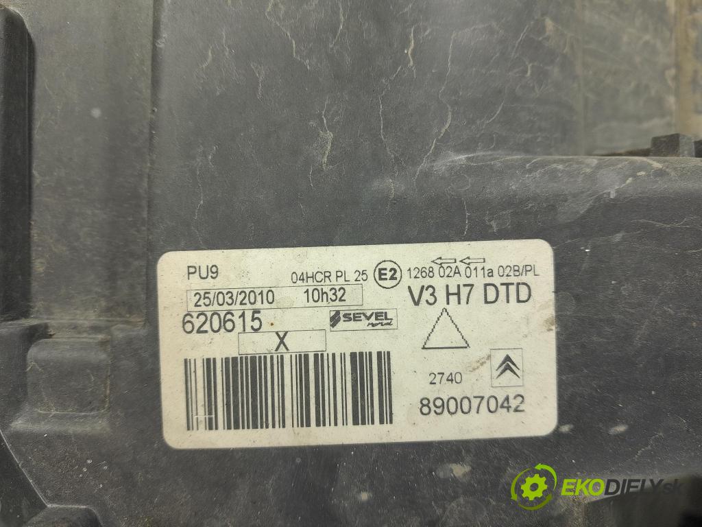 Citroen C8 2007 Reflektor: v pravo: 89007042