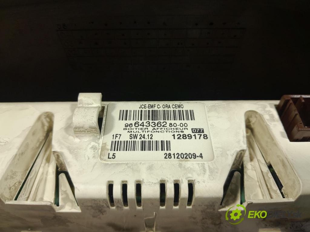 Citroen C8 2007 displej Radio / GPS 9664336280