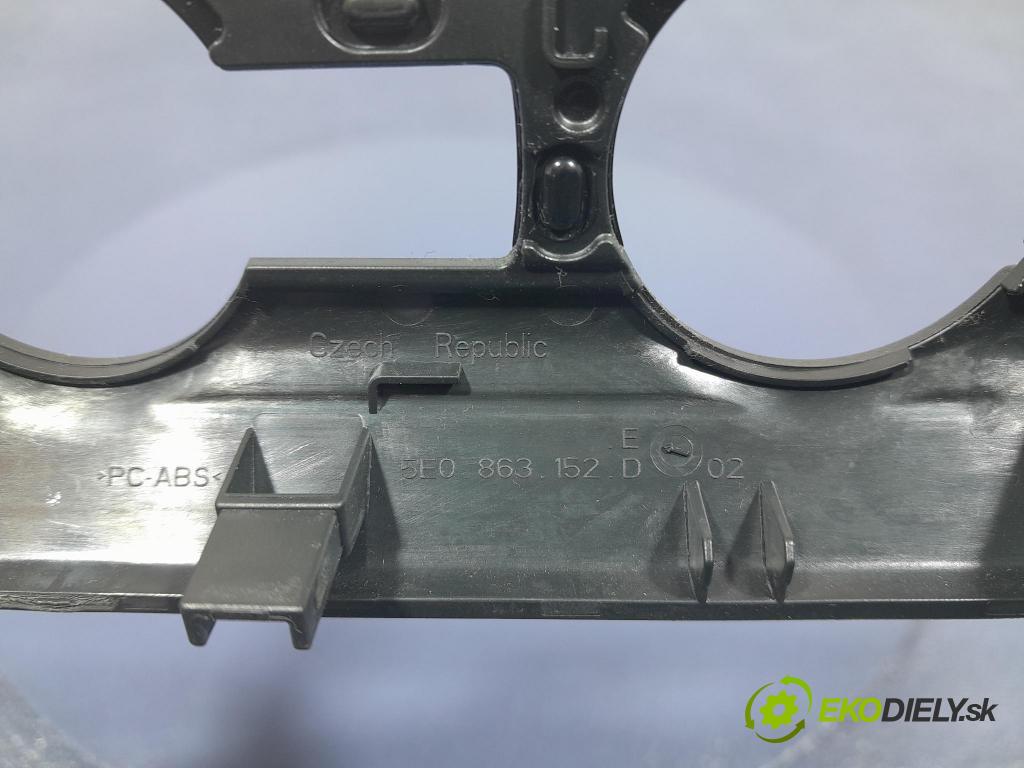 Skoda Octavia 2017 lišta Dekoratívne: Vnútri: 5E0863152D