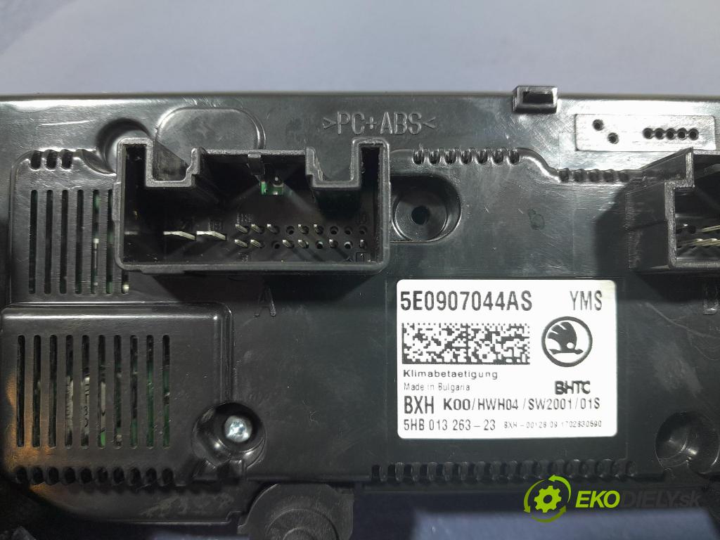 Skoda Octavia 2017 prepínač Klimatizácia: Prúd vzduchu: 5E0907044AS