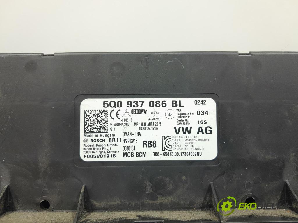 Skoda Octavia 2017 riadiaca jednotka Komfortu 5Q0937086BL