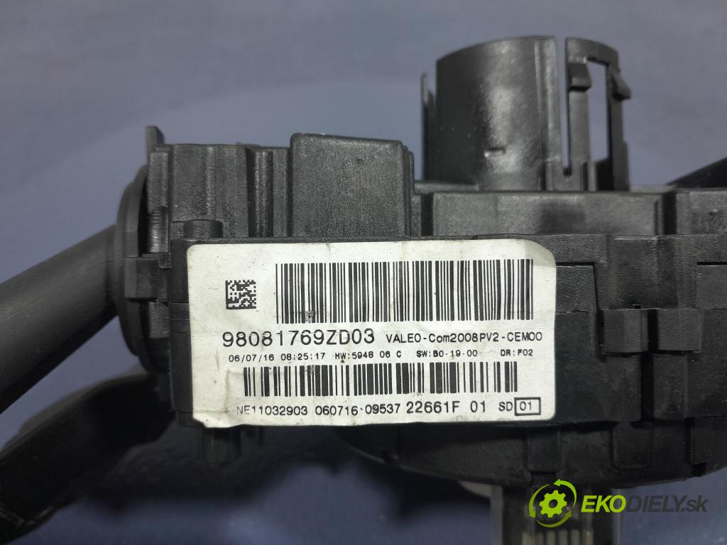 Peugeot 208 2016 Přepínač Komplex: 98081769ZD