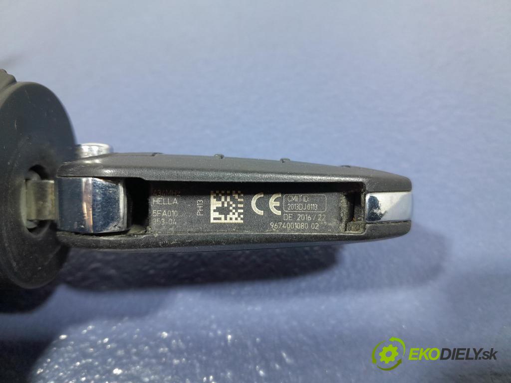 Peugeot 208 2016 Spínač zapalování. 9663123380