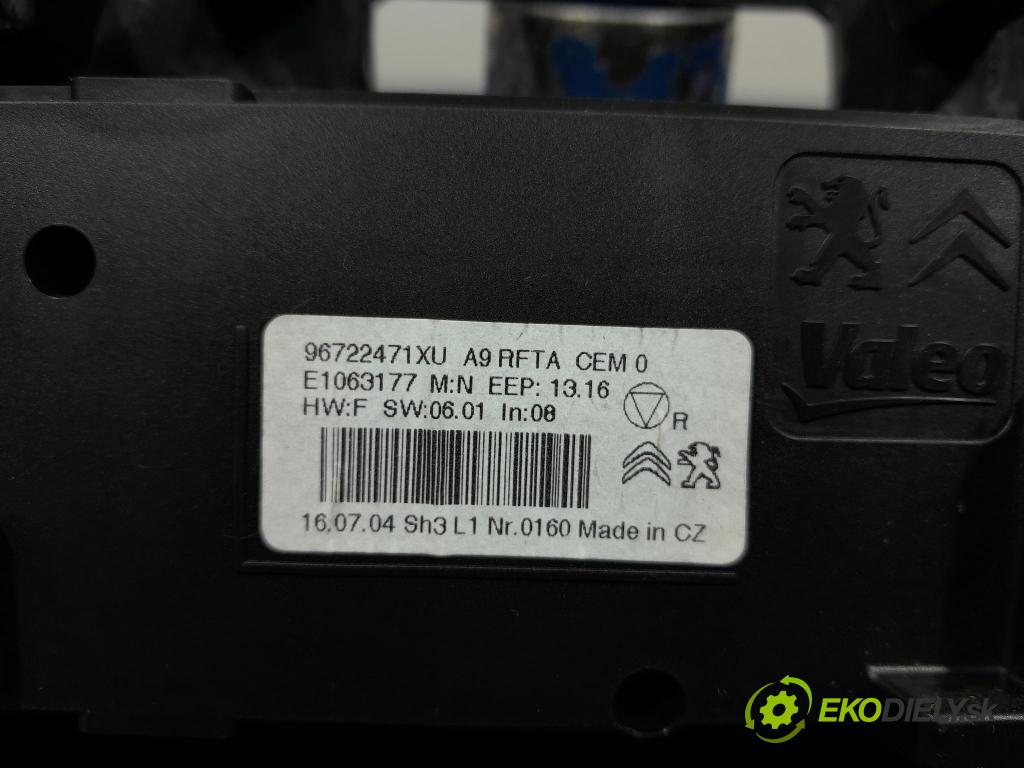 Peugeot 208 2016 Přepínač Klimatizace: Proud vzduchu 96722471XU