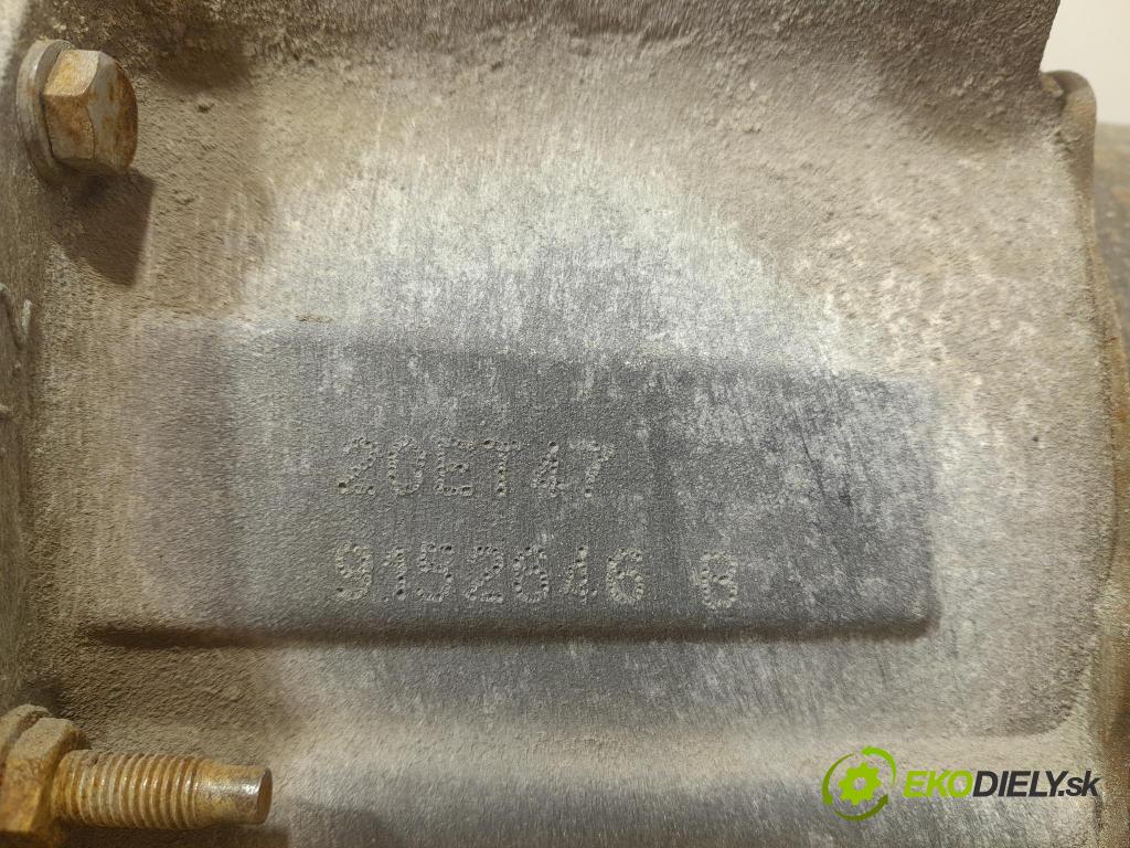 Peugeot 208 2016 převodovka Ozubené kola: Manualna 20ET47