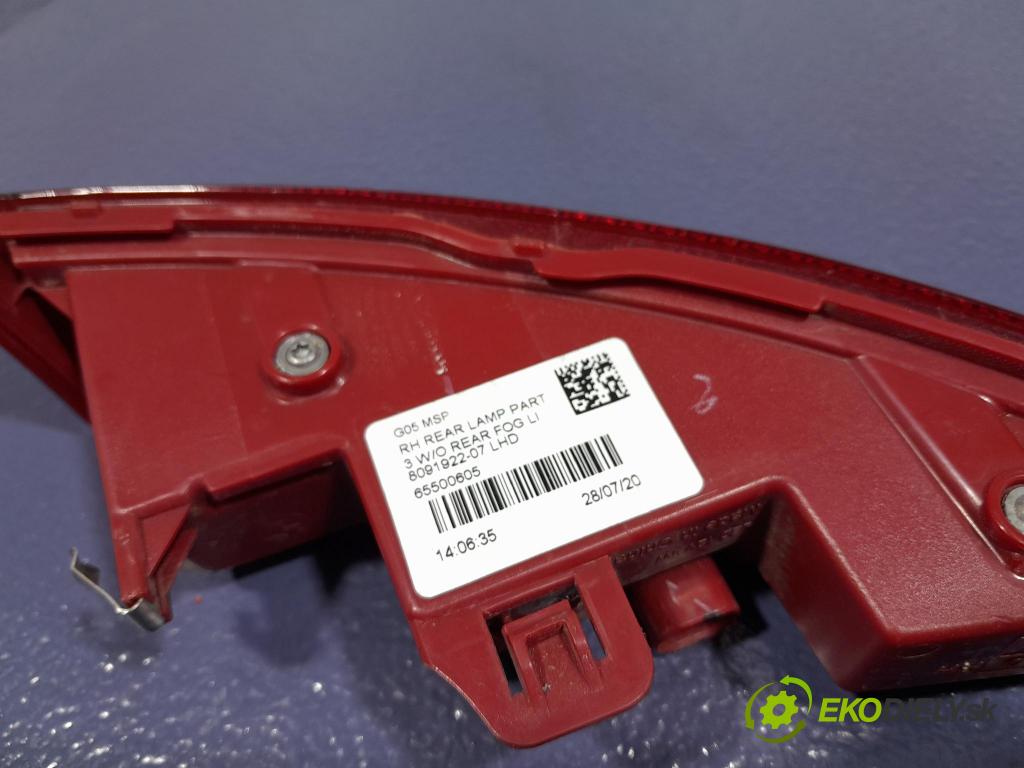 Bmw X5 2020 světlo Zad: Práva: Mimo: 65500605