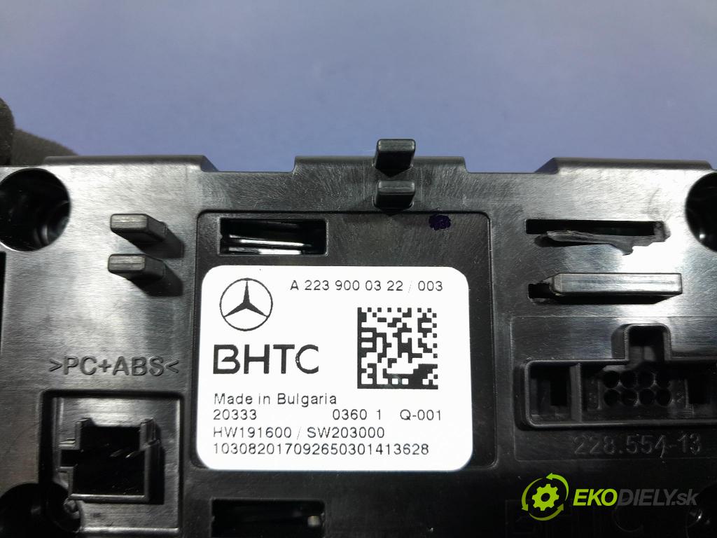 Mercedes S-klasa 2021 Přepínač Klimatizace: Proud vzduchu A2239000322