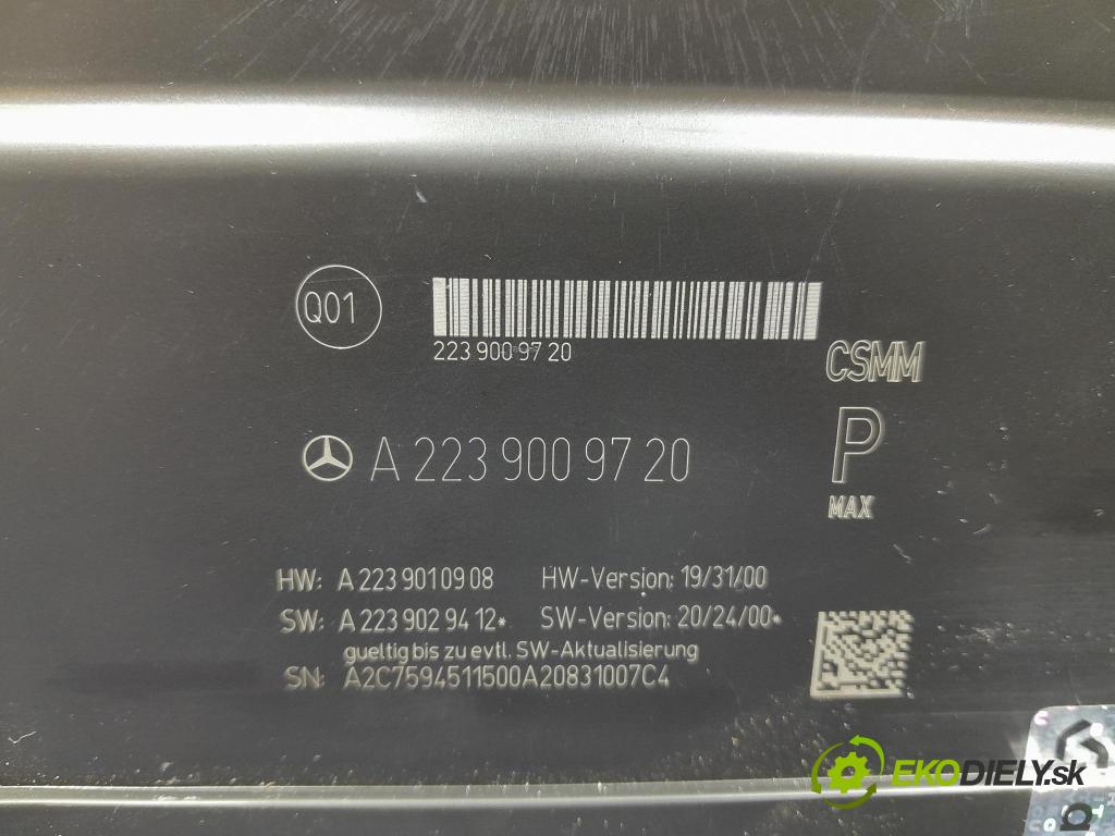 Mercedes S-klasa 2021 řídící jednotka Sedačka: A2239009720