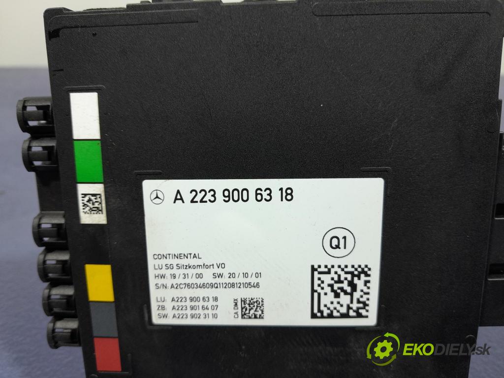 Mercedes S-klasa 2021 řídící jednotka Sedačka: A2239006318