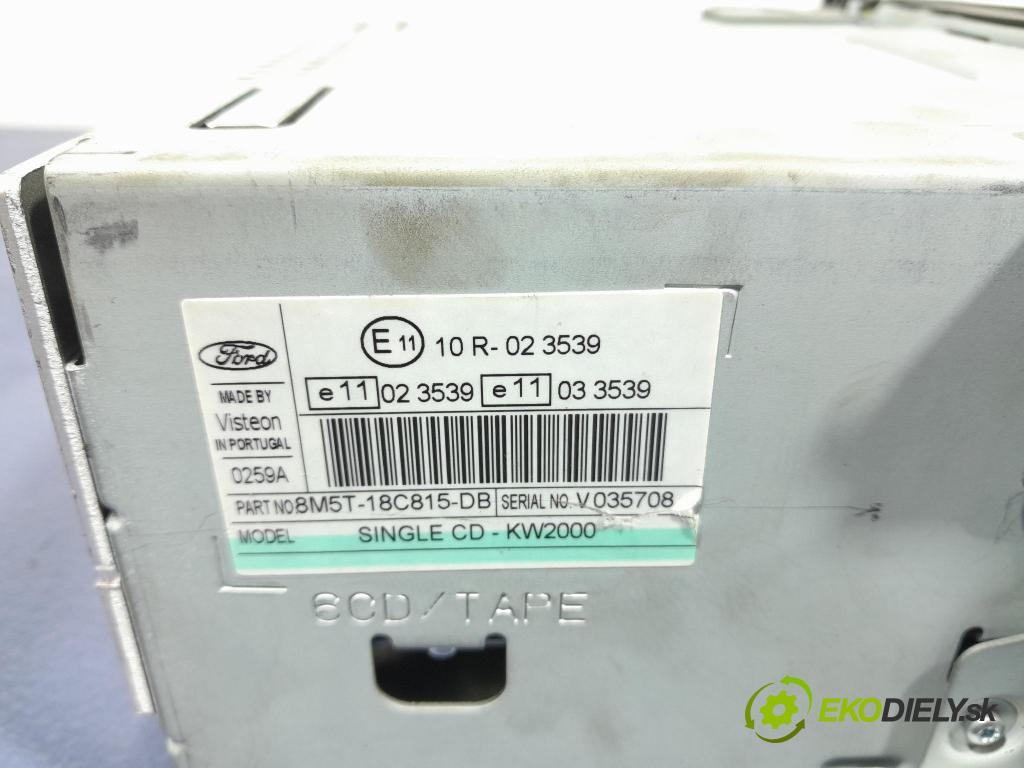 Ford C-max 2008 Radio I Navigace: 8M5T-18C815-DB
