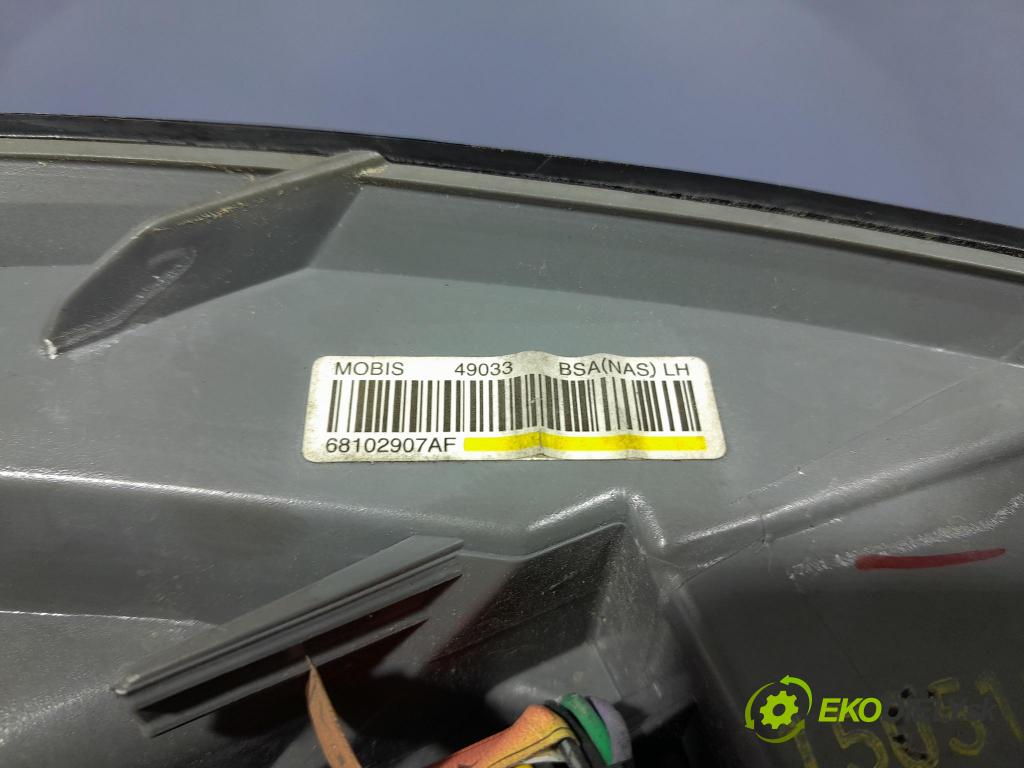 Jeep Cherokee 2016 světlo Zad: levá Mimo: 68102907AF