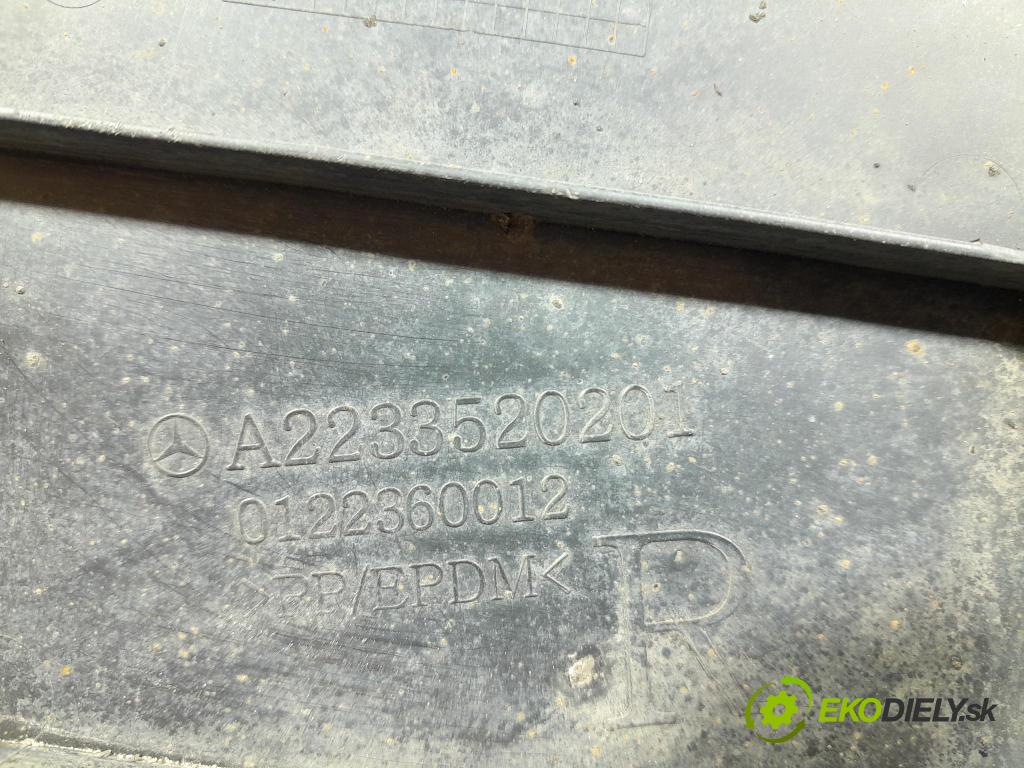 Mercedes S-klasa 2021 kryt Plast: podvozek: A2233520201