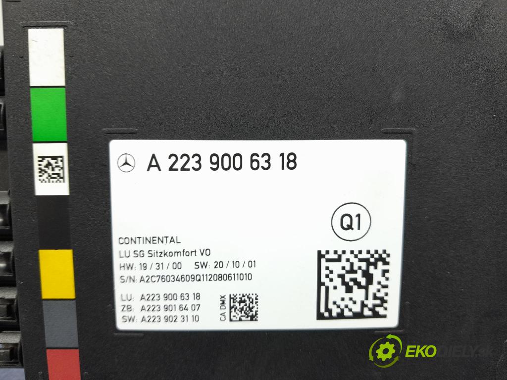 Mercedes S-klasa 2021 riadiaca jednotka Sedadlo: A2239006318