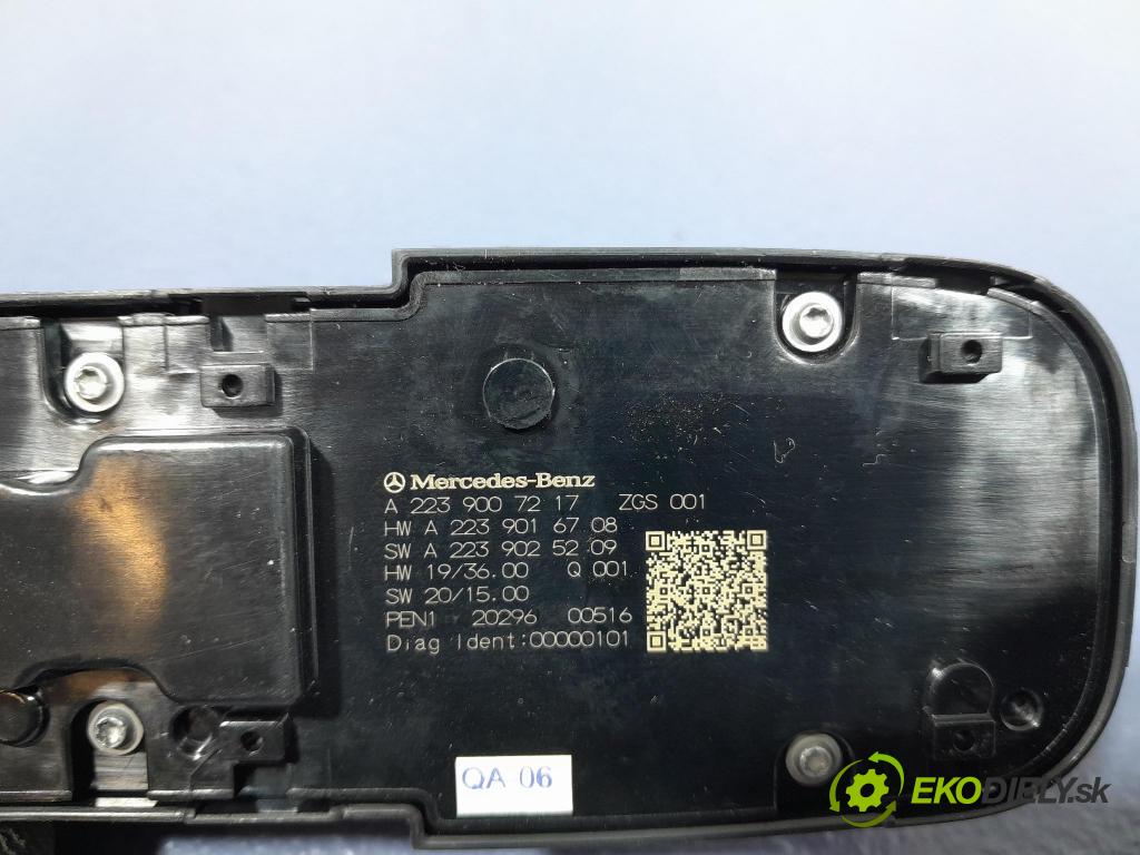 Mercedes S-klasa 2021 prepínač Okná: A2239007217