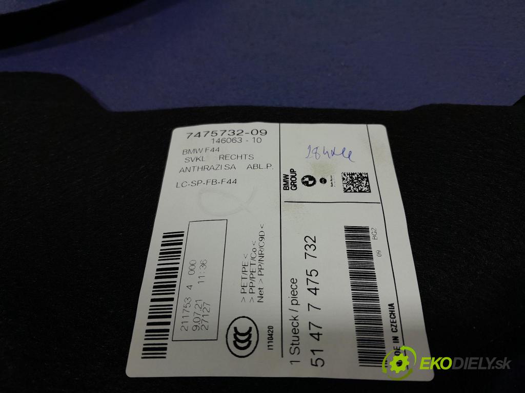 Bmw Seria 2 2021 Čalounictví: kufra: 7475732