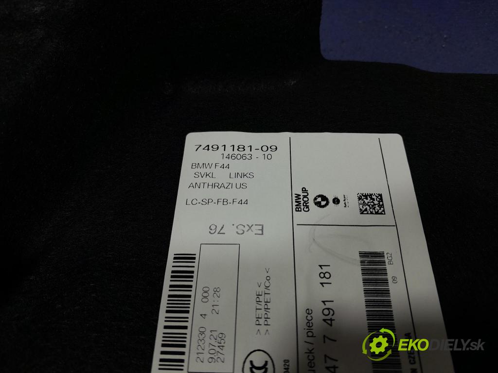 Bmw Seria 2 2021 Čalounictví: kufra: 7491181