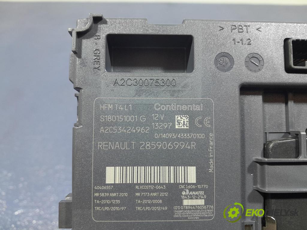 Renault Clio 2014 Spínač zapaľovania: 285906994R