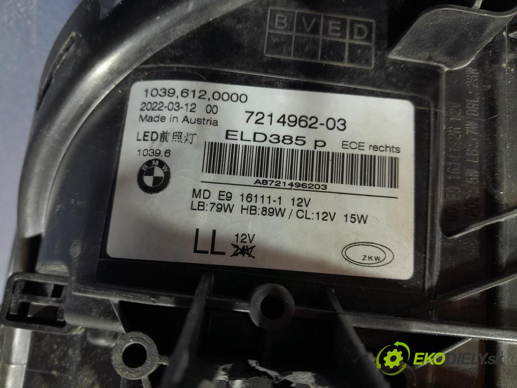 Bmw M5 2019 Reflektor: v pravo: 7214962