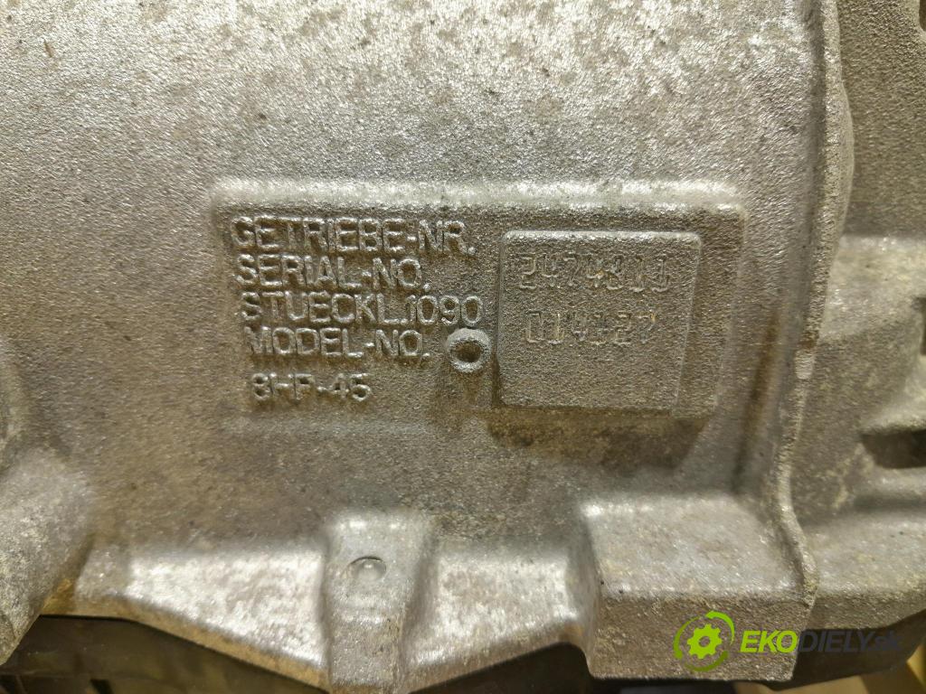 Jaguar Xf 2015 prevodovka automatická 8HP45