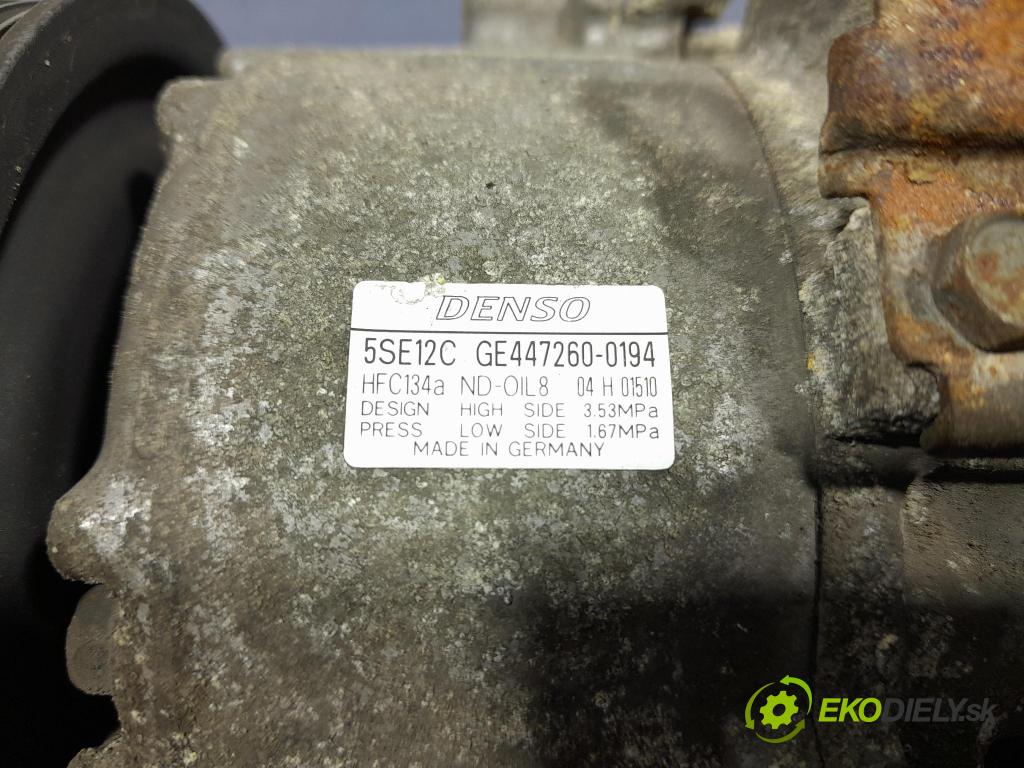 Toyota Corolla verso 2006 Kompresor: Klimatizácia: 447260-0194