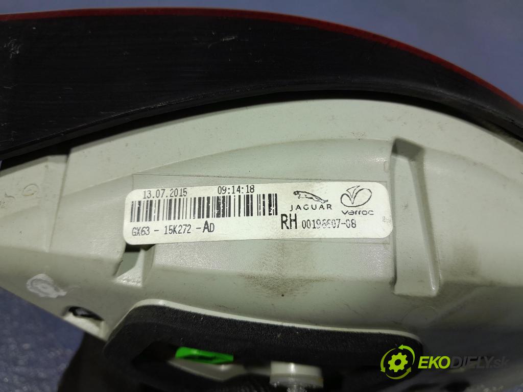 Jaguar Xf 2015 svetlo / reflektor zad Prava: Vnútri: GX63-15K272-AD