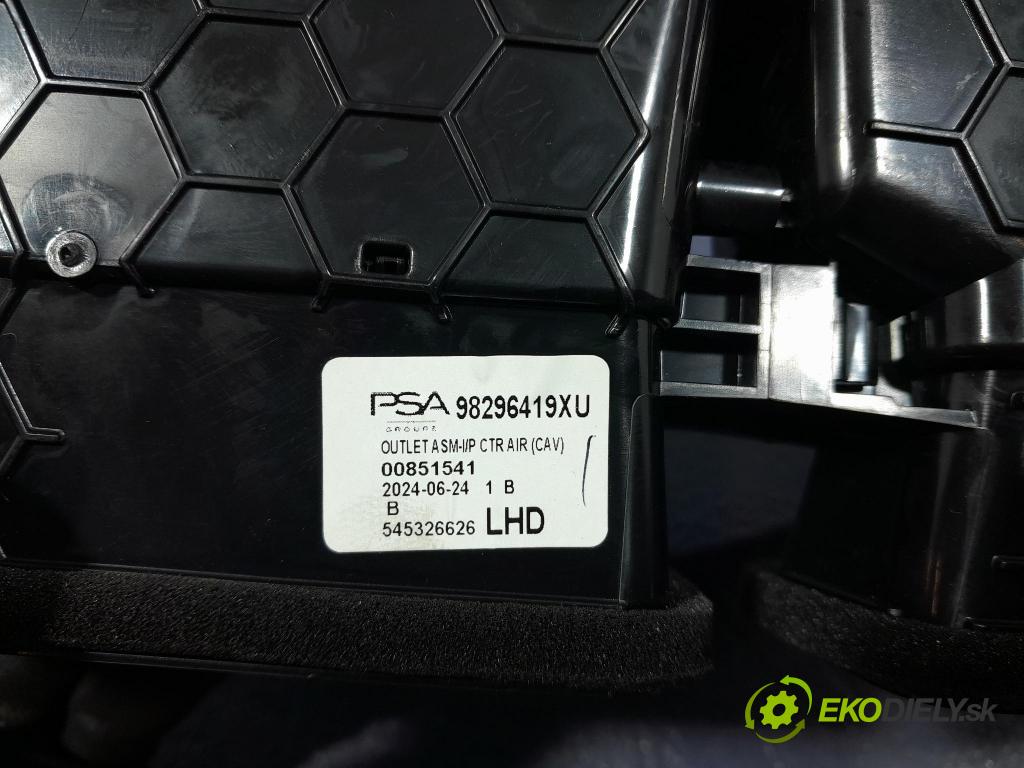 Opel Corsa 2024 GRIDS: Prúd vzduchu: Vzduch: 98296419XU