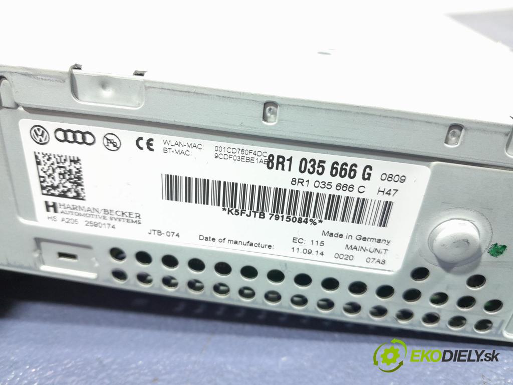 Audi A5 2014 modul Navigacia: 8R1035666G