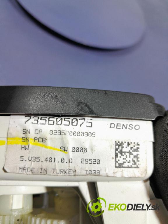 Fiat Doblo 2021 prepínač Klimatizácia: Prúd vzduchu: 735605075