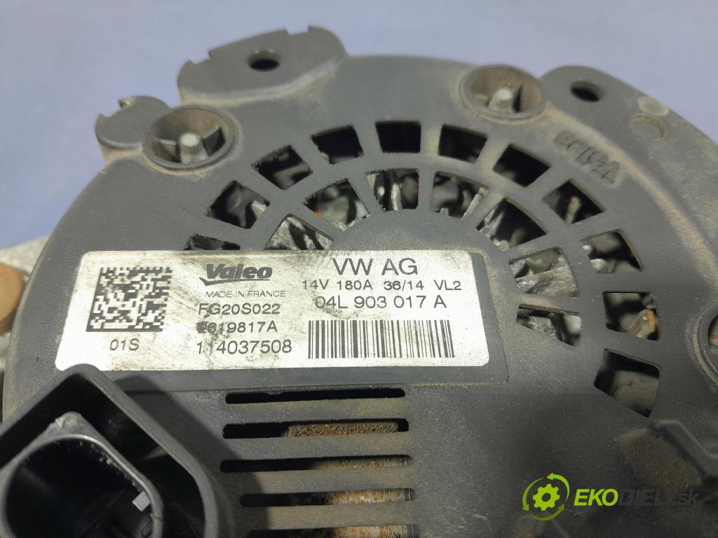 Audi A5 2014 Alternator 04L903017A