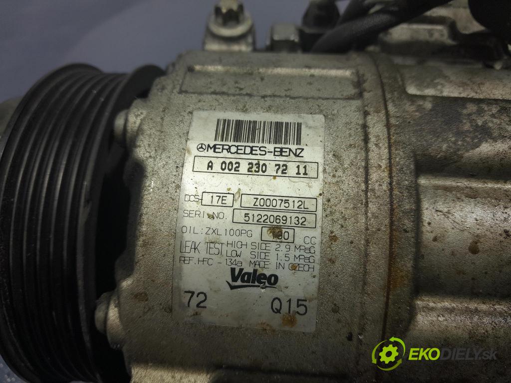 Mercedes Sprinter 2016 Kompresor: Klimatizácia: A0022307211