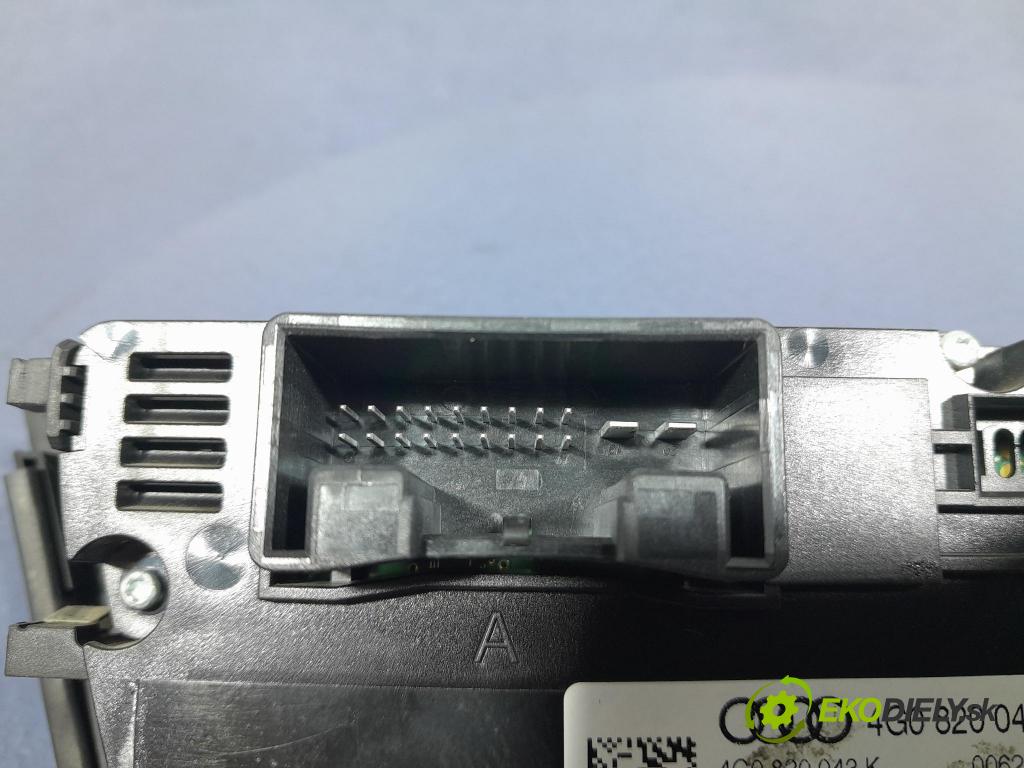 Audi A6 2011 prepínač Klimatizácia: Prúd vzduchu: 4G0820043K