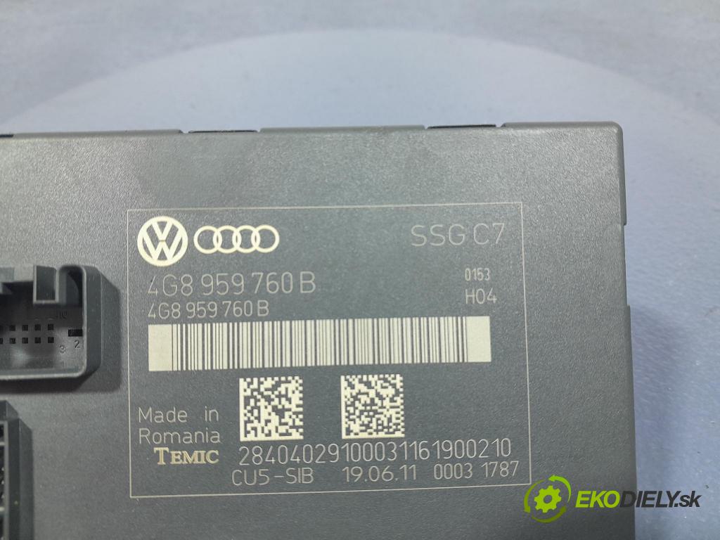 Audi A6 2011 riadiaca jednotka Sedadlo: 4G8959760B