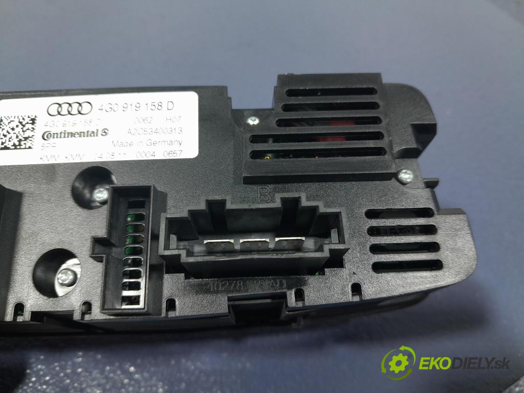 Audi A6 2011 prepínač Klimatizácia: Prúd vzduchu: 4G0919158D