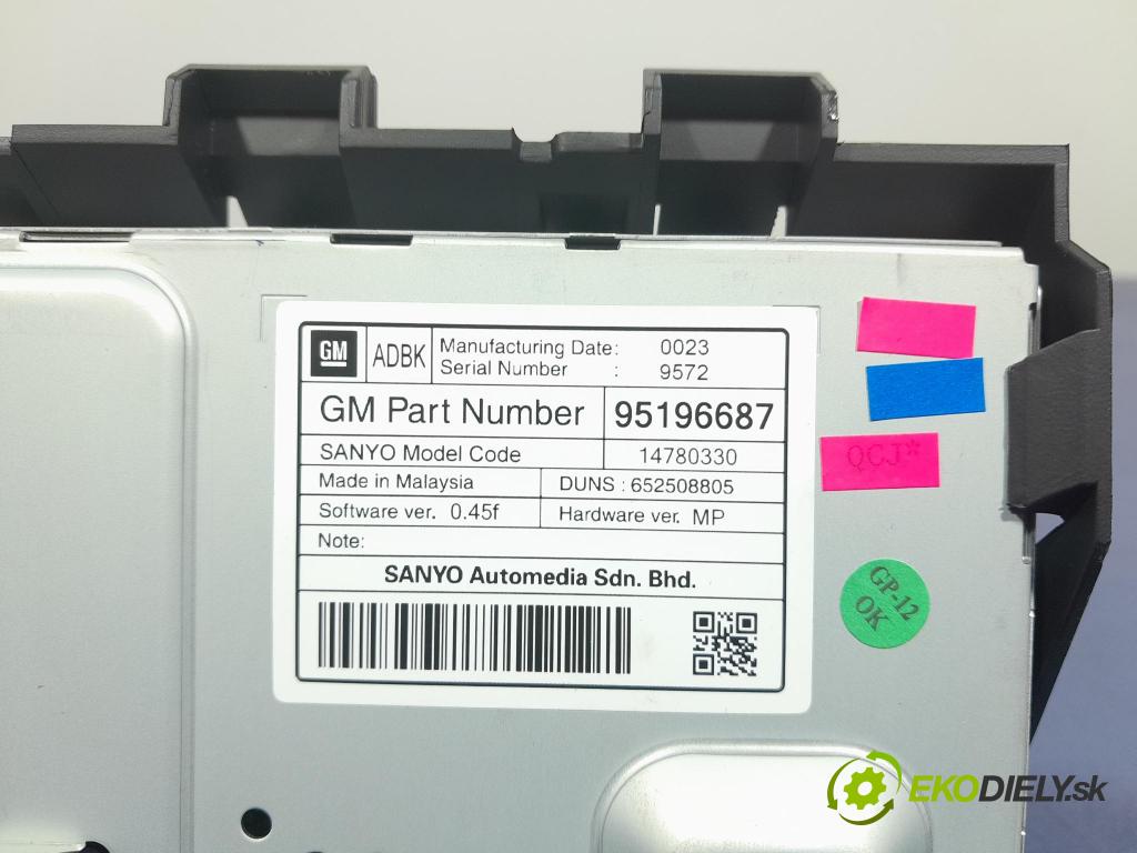 Opel Astra 2013 Zobrazit: Rádio: / GPS 14780330