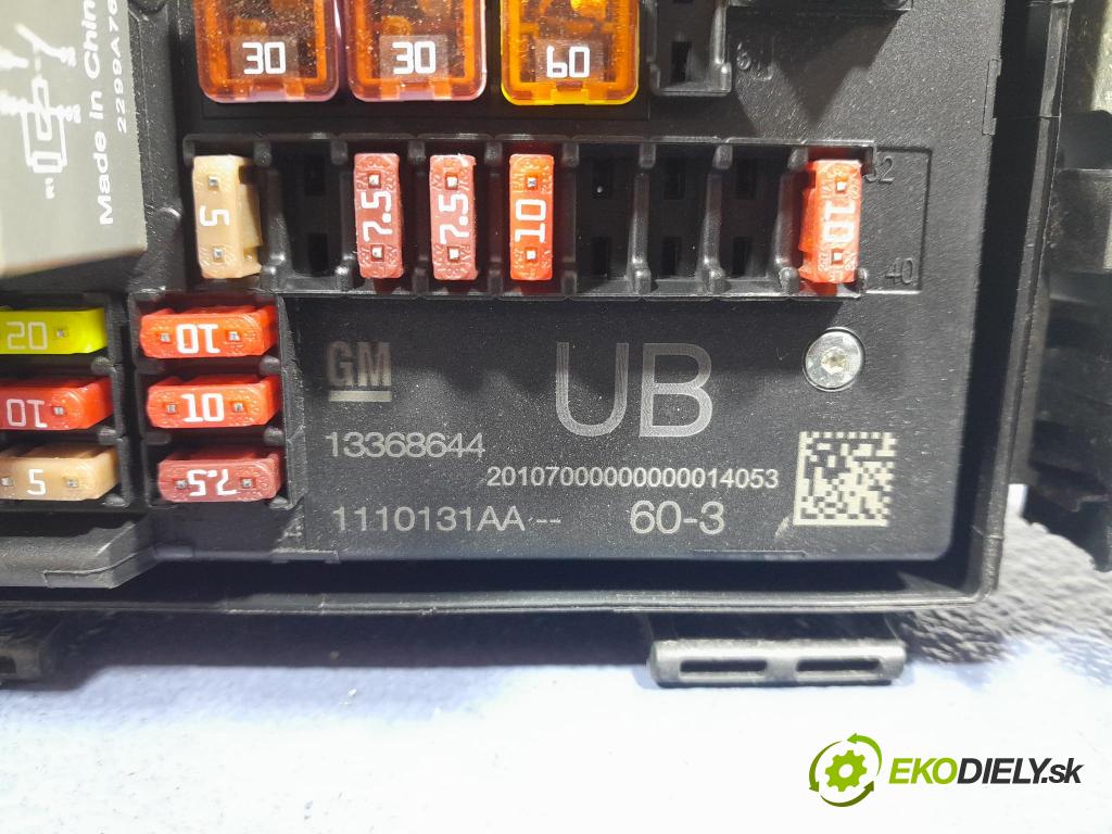 Opel Astra 2013 skrinka Poistky: 13368644