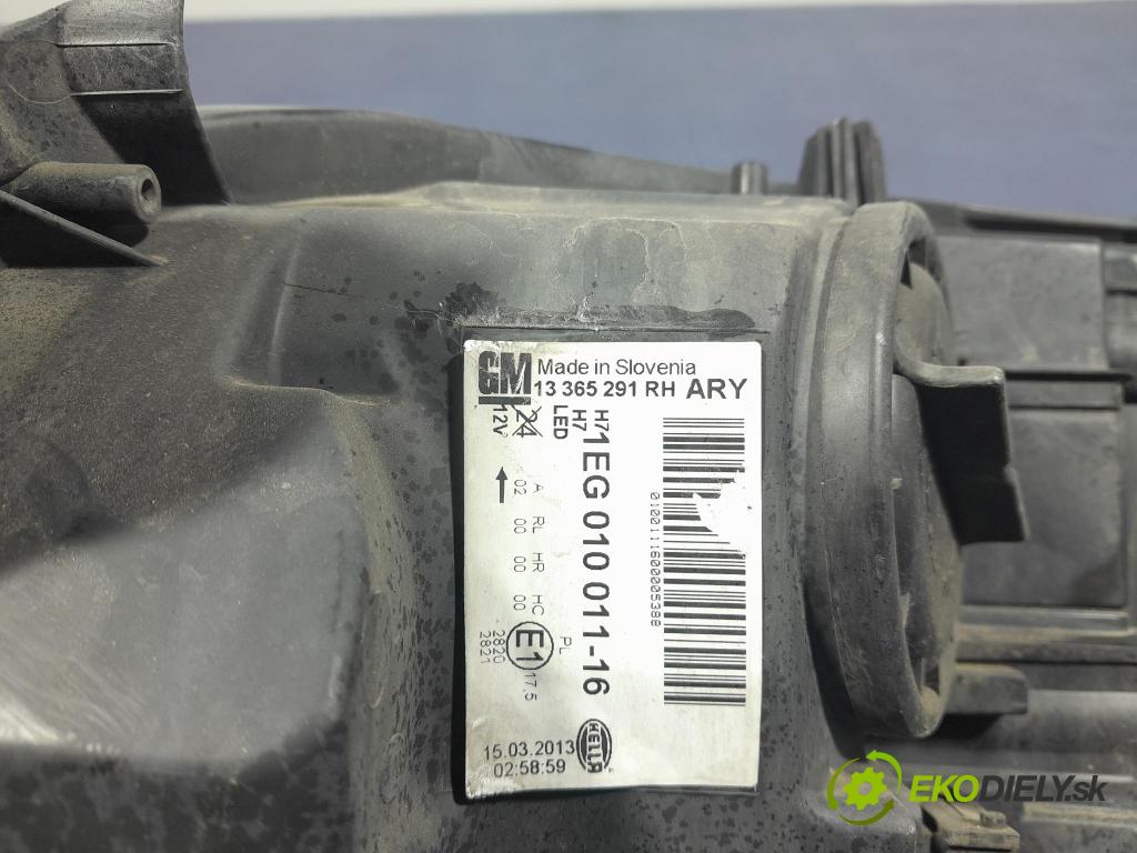 Opel Astra 2013 Reflektor: v pravo: 13365291