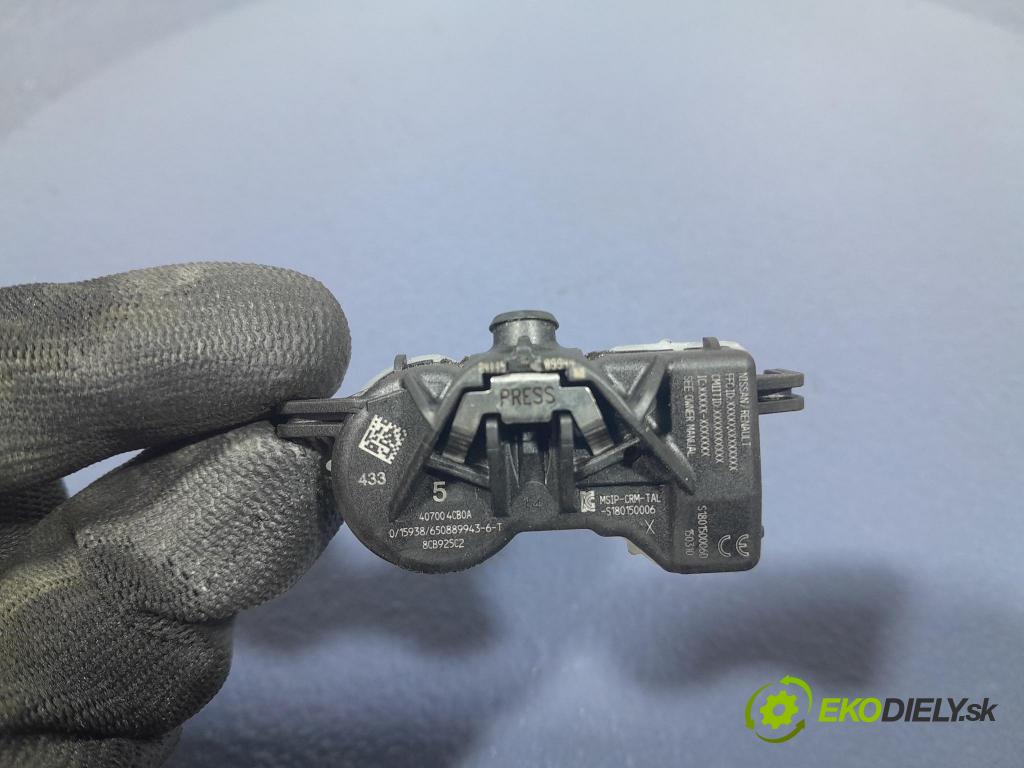 Renault Espace 2015 snímač tlaku Pneumatiky: 407004CB0A