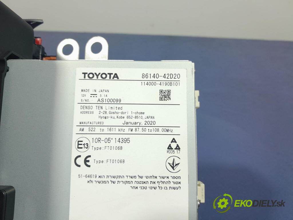 Toyota Rav4 2020 Zobrazit: Rádio: / GPS 86140-42D20