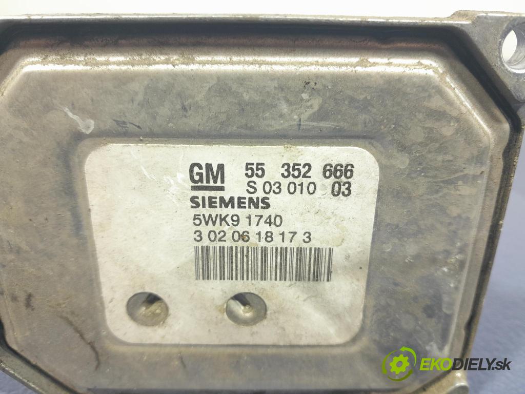 Opel Vectra 2003 riadiaca jednotka Motor: 55352666
